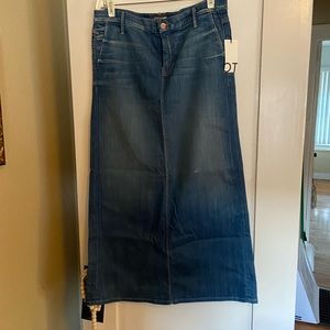 MOTHER brand denim maxi skirt